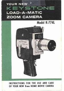 Keystone K 774 manual. Camera Instructions.